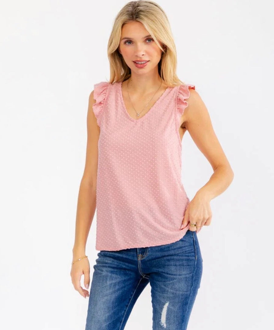 Gianna Swiss Dot Top