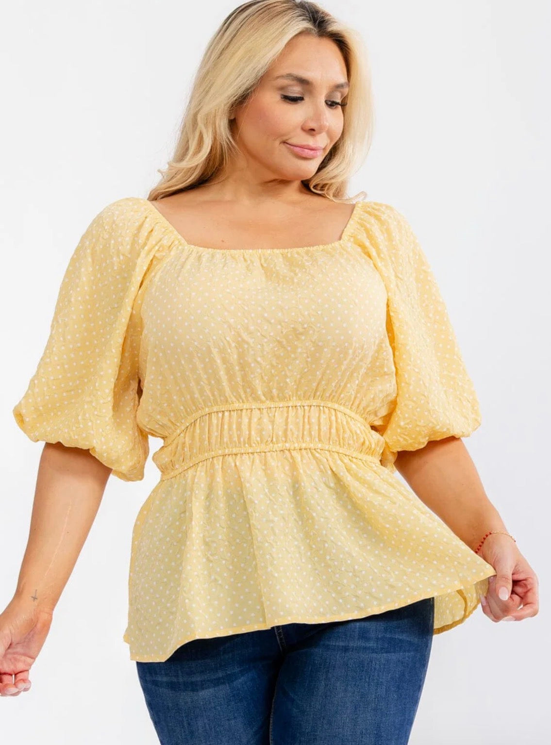Plus - Miranda Polka Dot Blouse