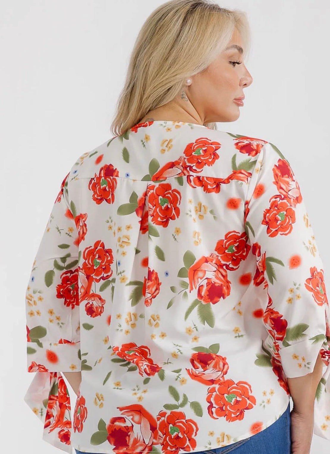 Plus - Quinn Floral Blouse