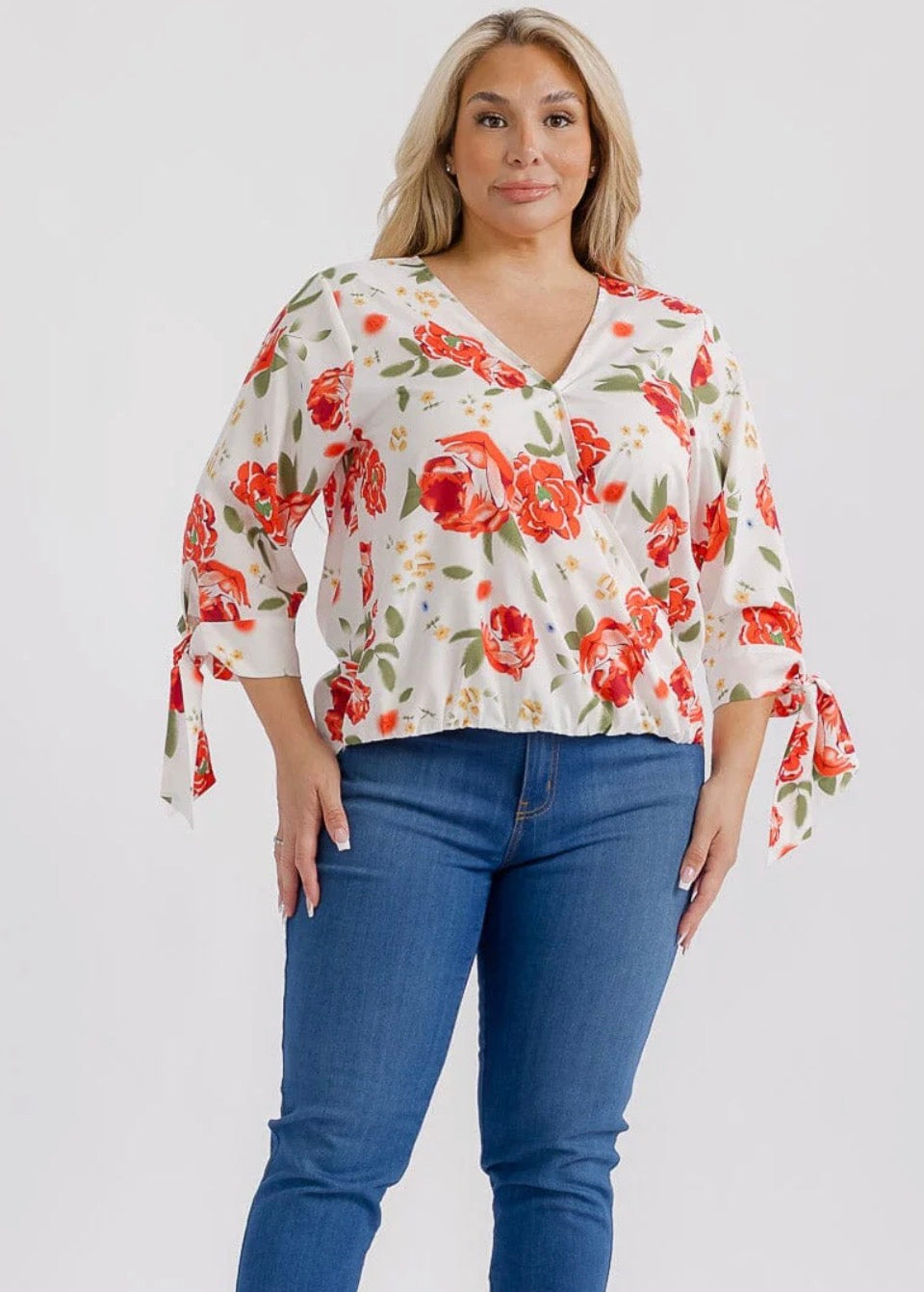 Plus - Quinn Floral Blouse