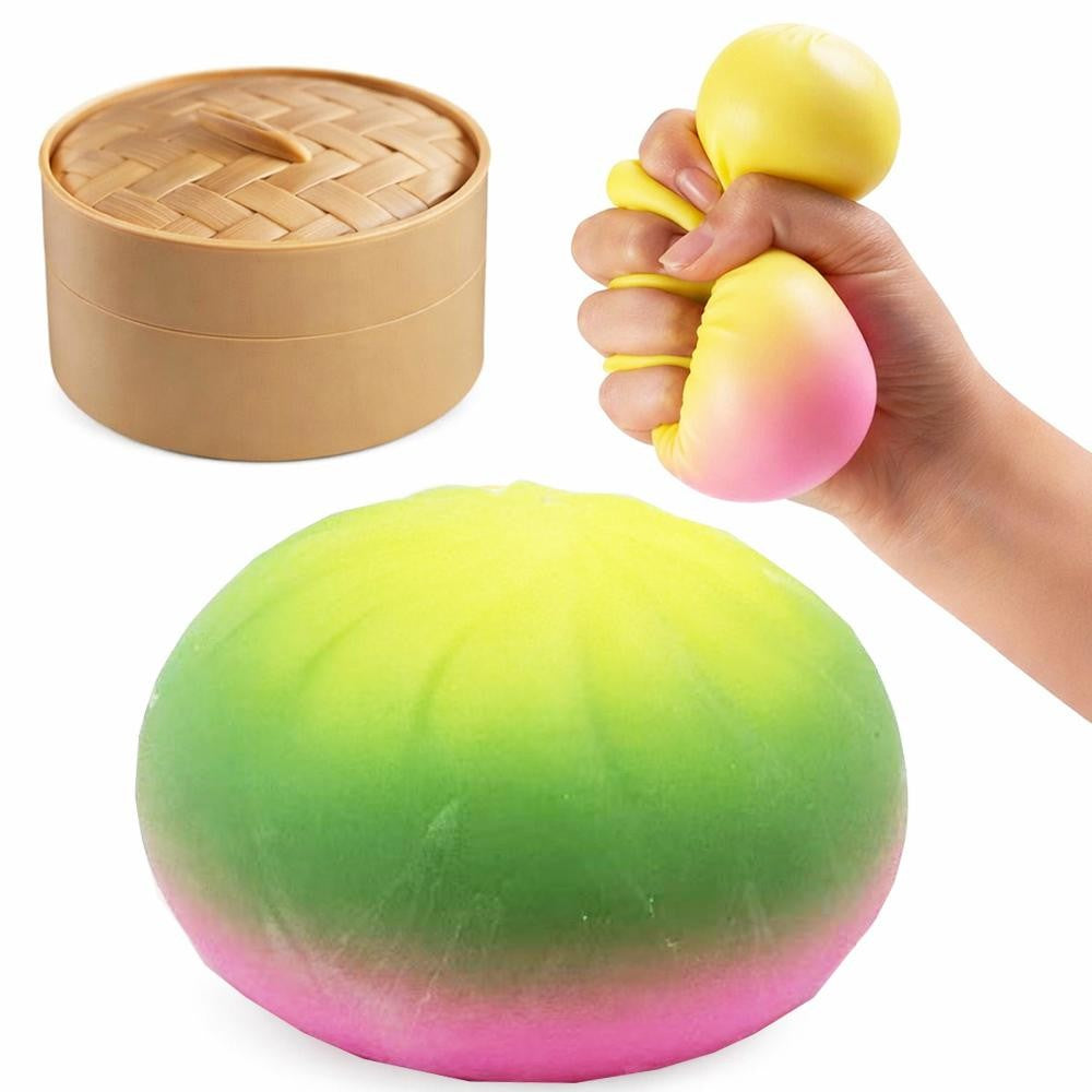 Rainbow Dumpling NO FACE Squishy Kids