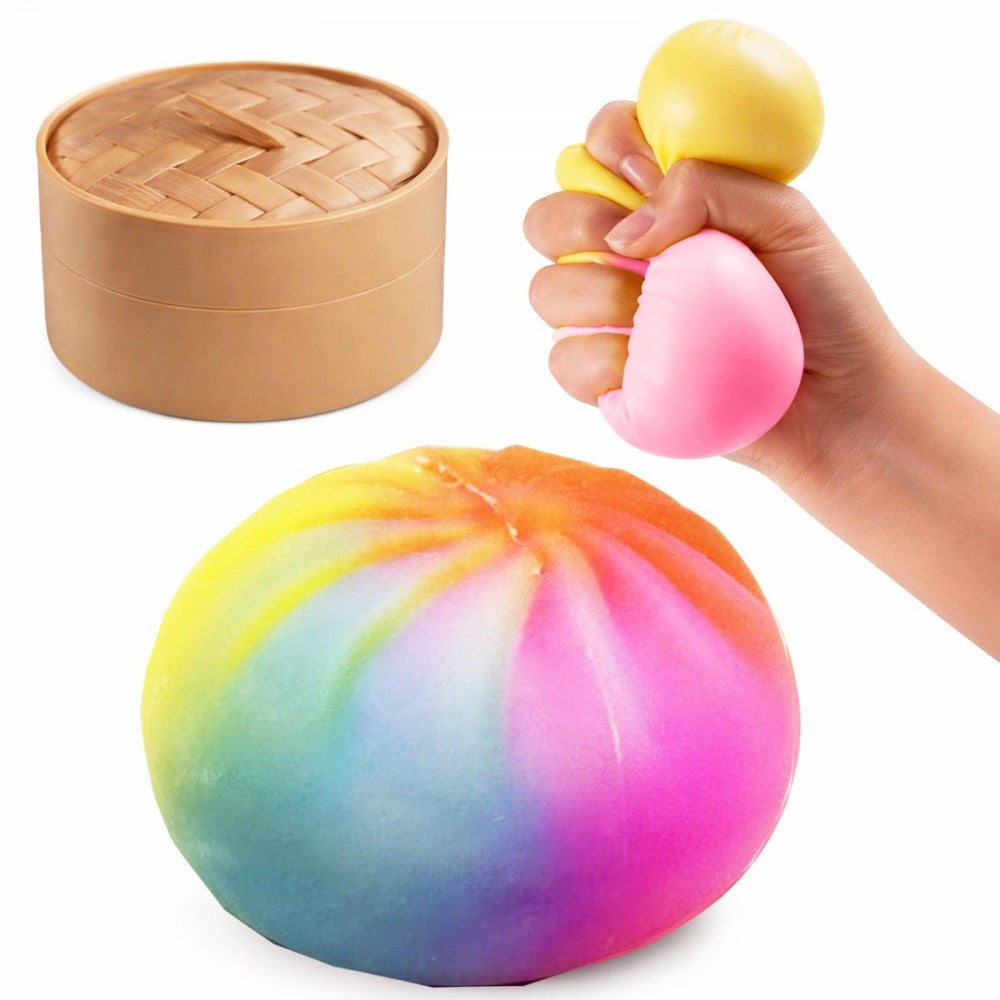 Rainbow Dumpling NO FACE Squishy Kids