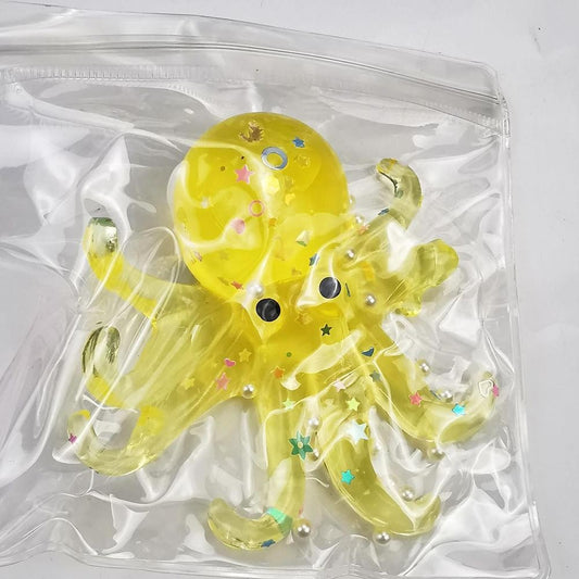 Yellow Squishy Octopus Kids