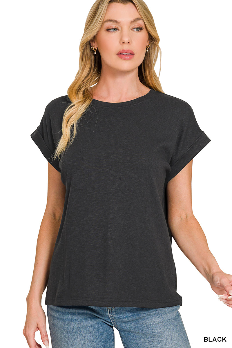 Dianne Rolled Sleeve Tee