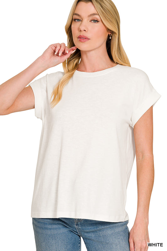 Dianne Rolled Sleeve Tee