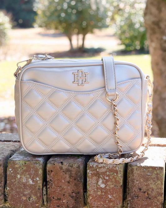 Caroline Hill Fiona Crossbody Pearl Quilted DQ