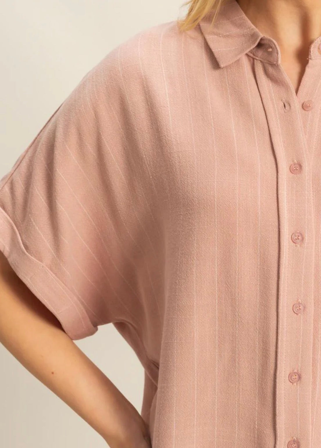 Andrea Button Up Top