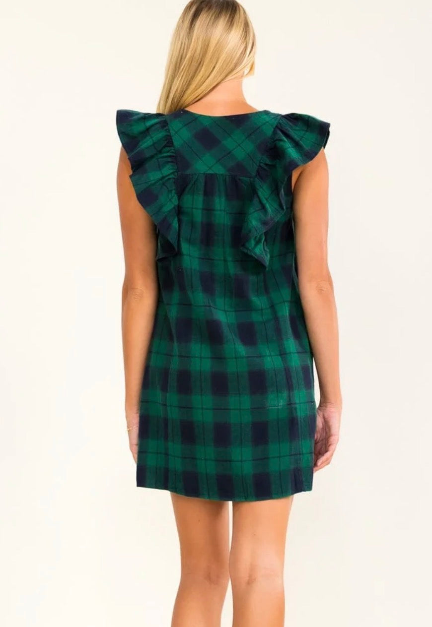 Kylan Plaid Mini Dress