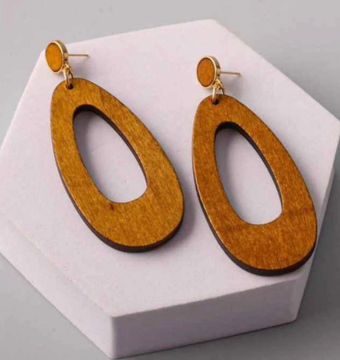 Camille Wooden Earrings