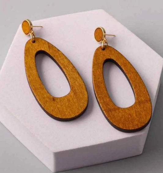 Camille Wooden Earrings