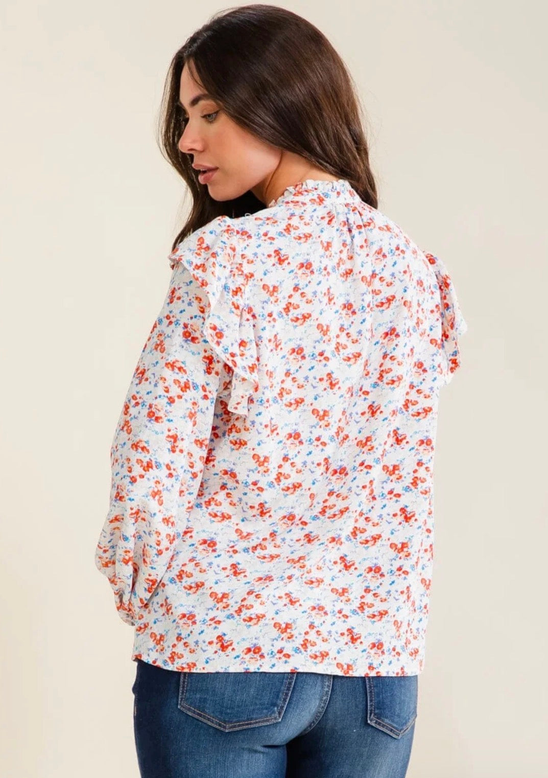 Maggie Floral Longsleeve Blouse