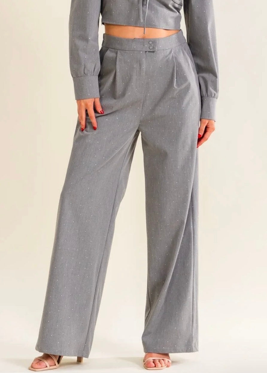 Bethany Rhinestone Studded Pants