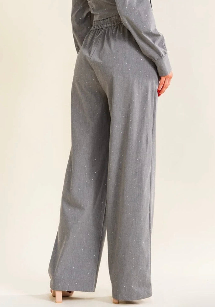 Bethany Rhinestone Studded Pants