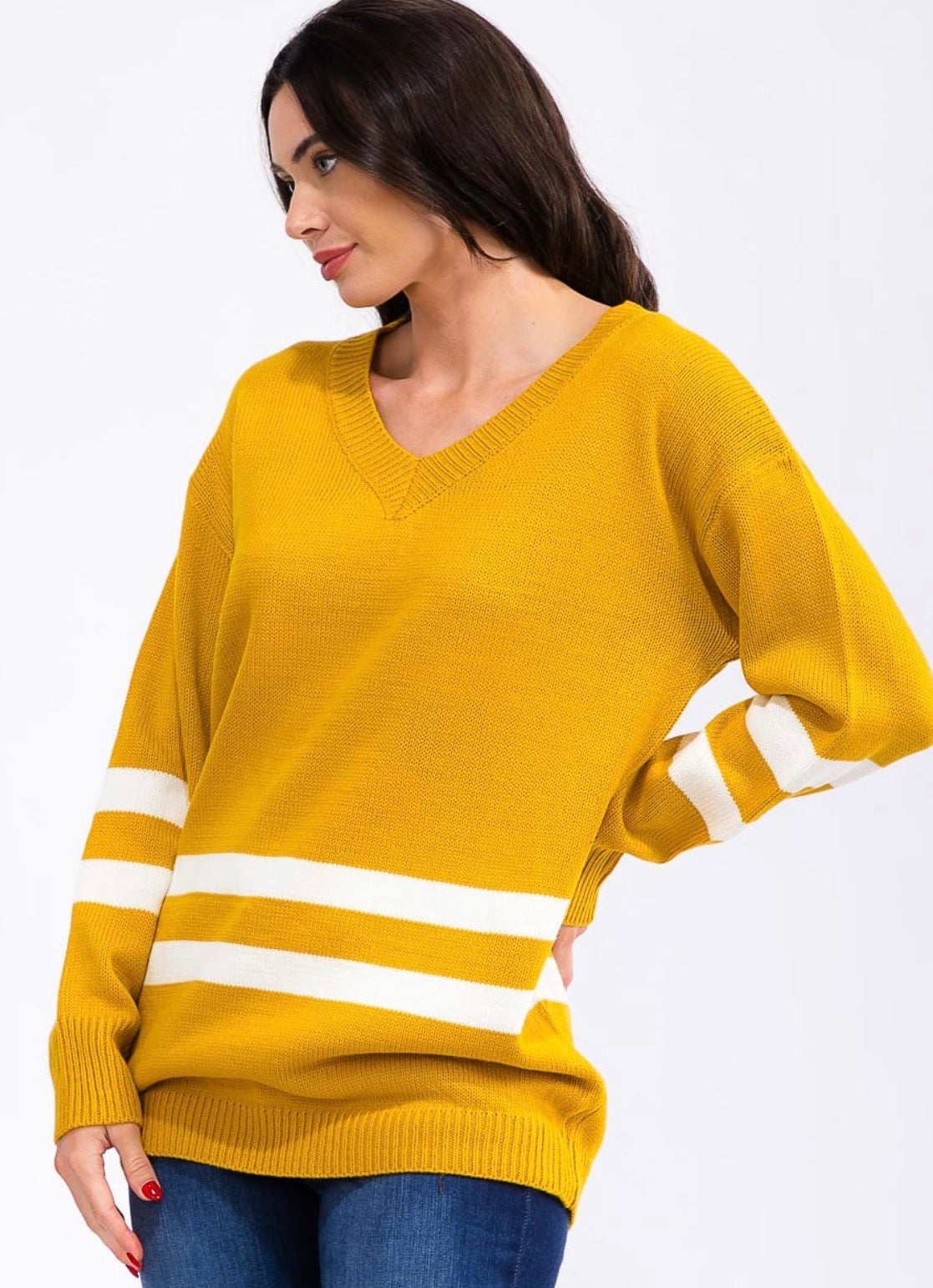 Shae Striped Sweater