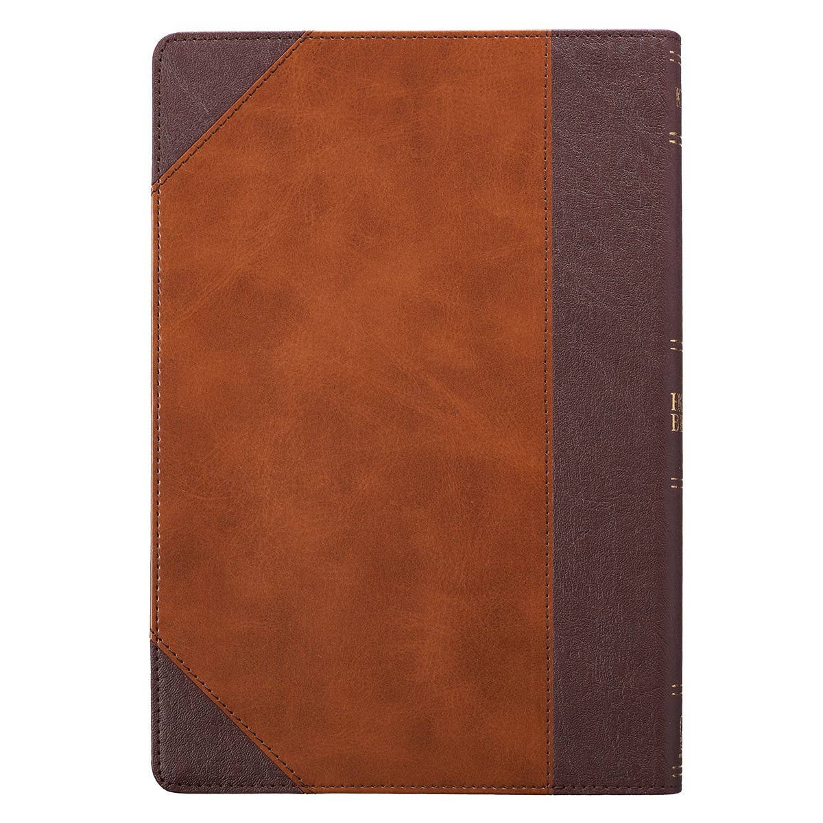 Brown Faux Leather Large Print Thinline Kjv Bible