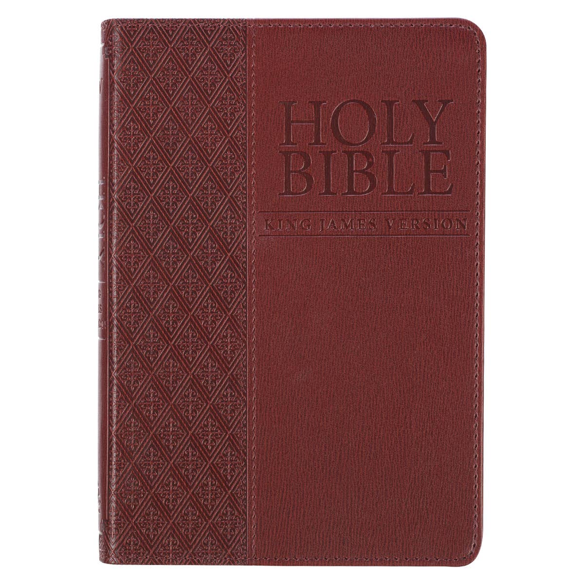 Brown Faux Leather Compact Bible kjv