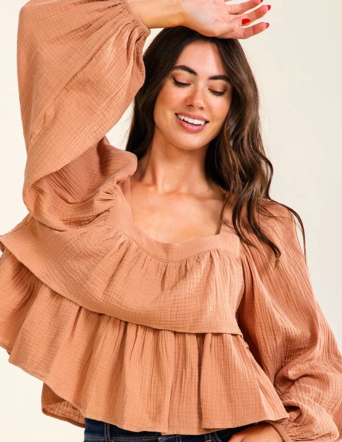 Ariel Ruffle Top