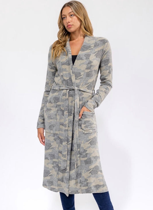 Regina Camo Print Coat