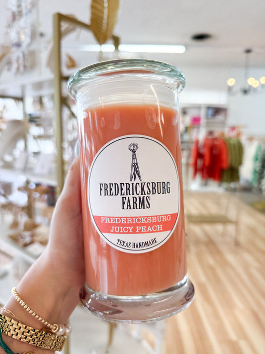 Juicy Peach (16oz) Fredericksburg Candle