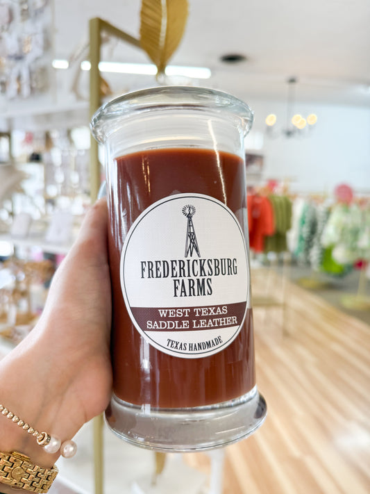 West Texas Saddle Leather (16oz) Fredericksburg Candle