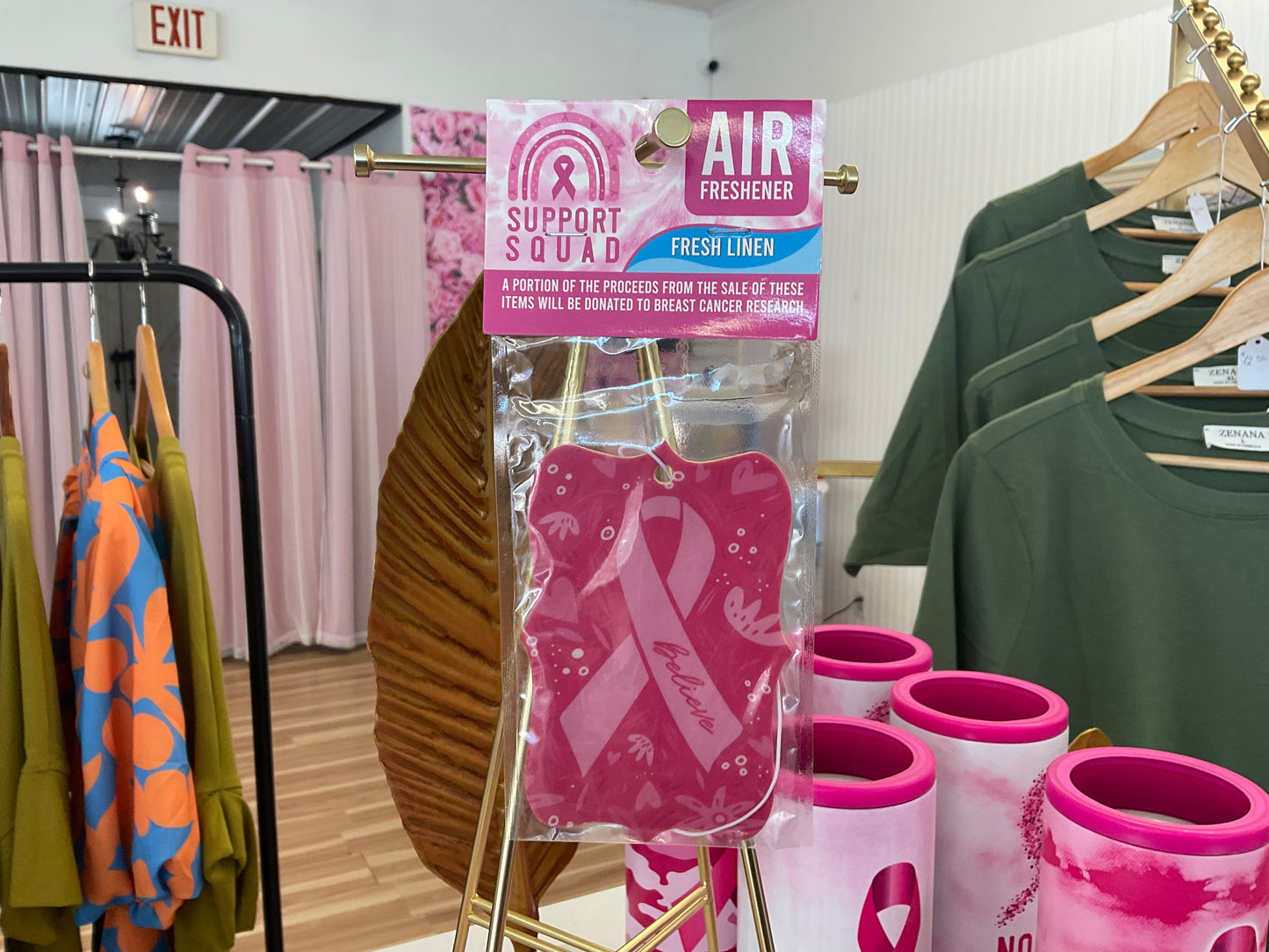 Breast Cancer Awareness Hanging Air Freshener