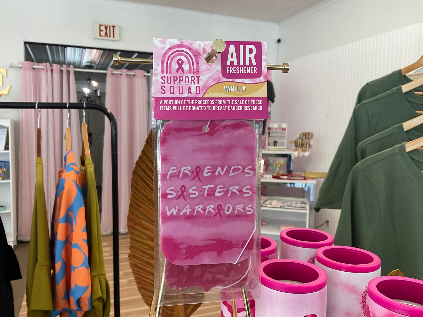 Breast Cancer Awareness Hanging Air Freshener