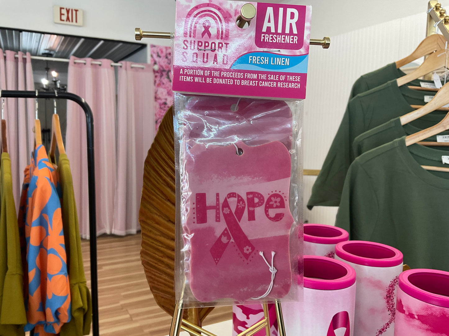 Breast Cancer Awareness Hanging Air Freshener