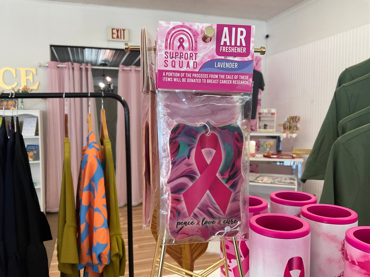 Breast Cancer Awareness Hanging Air Freshener