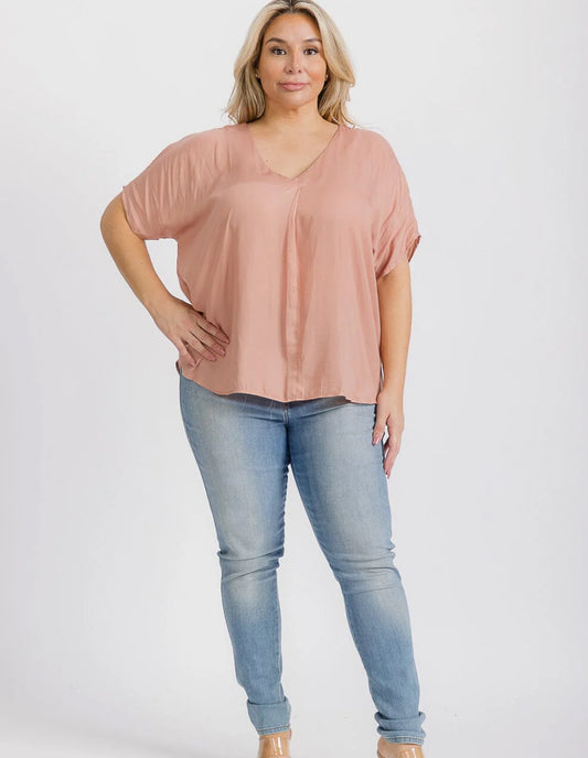 Plus - Lori Short Sleeve Blouse