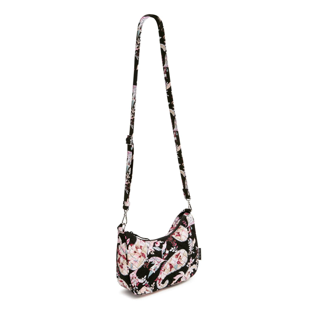 Frannie Crescent Crossbody Bag- Botanical Paisley Print