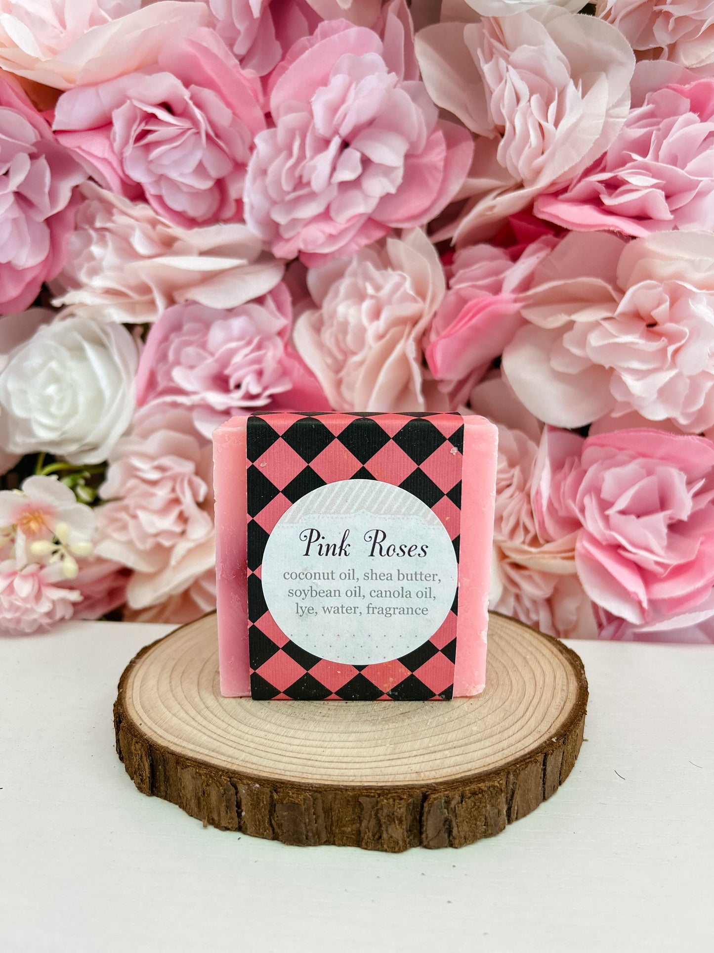 Pink Roses Soap Bar