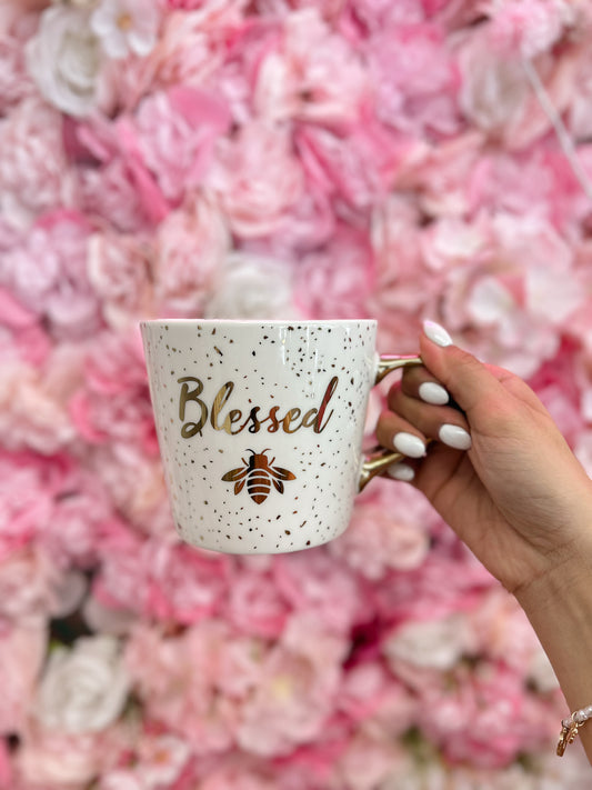 Blessed Gold Bee Mug