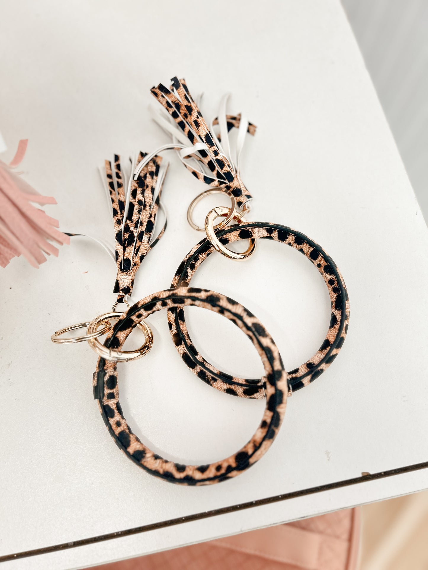 Leopard Wristlet Keychain