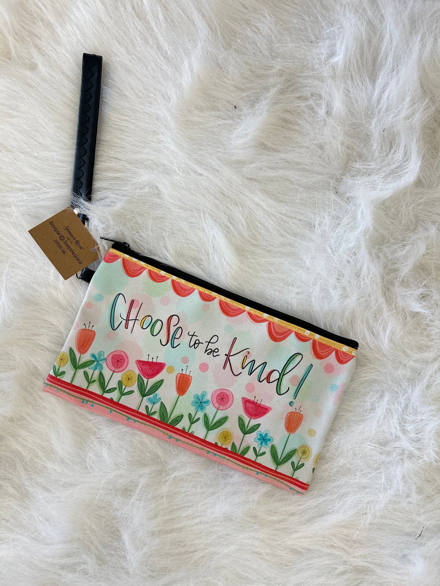 Choose to be kind Zippered Bag