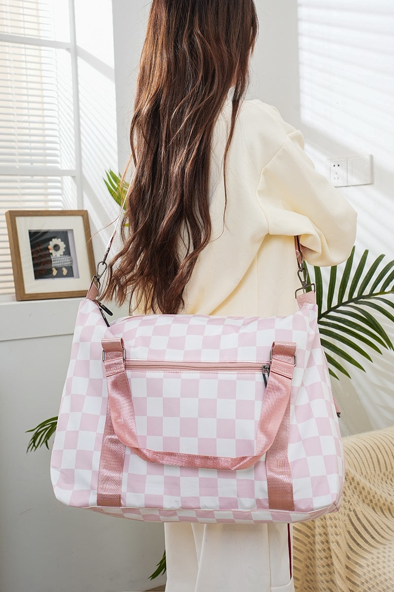 Checkered Duffel Bag