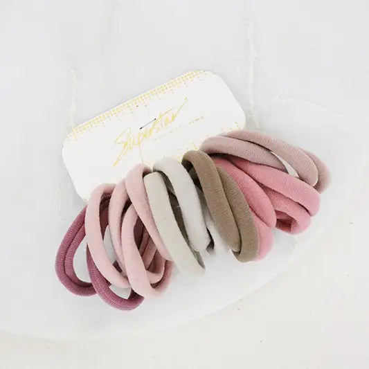 28pc Mauve Hair Tie