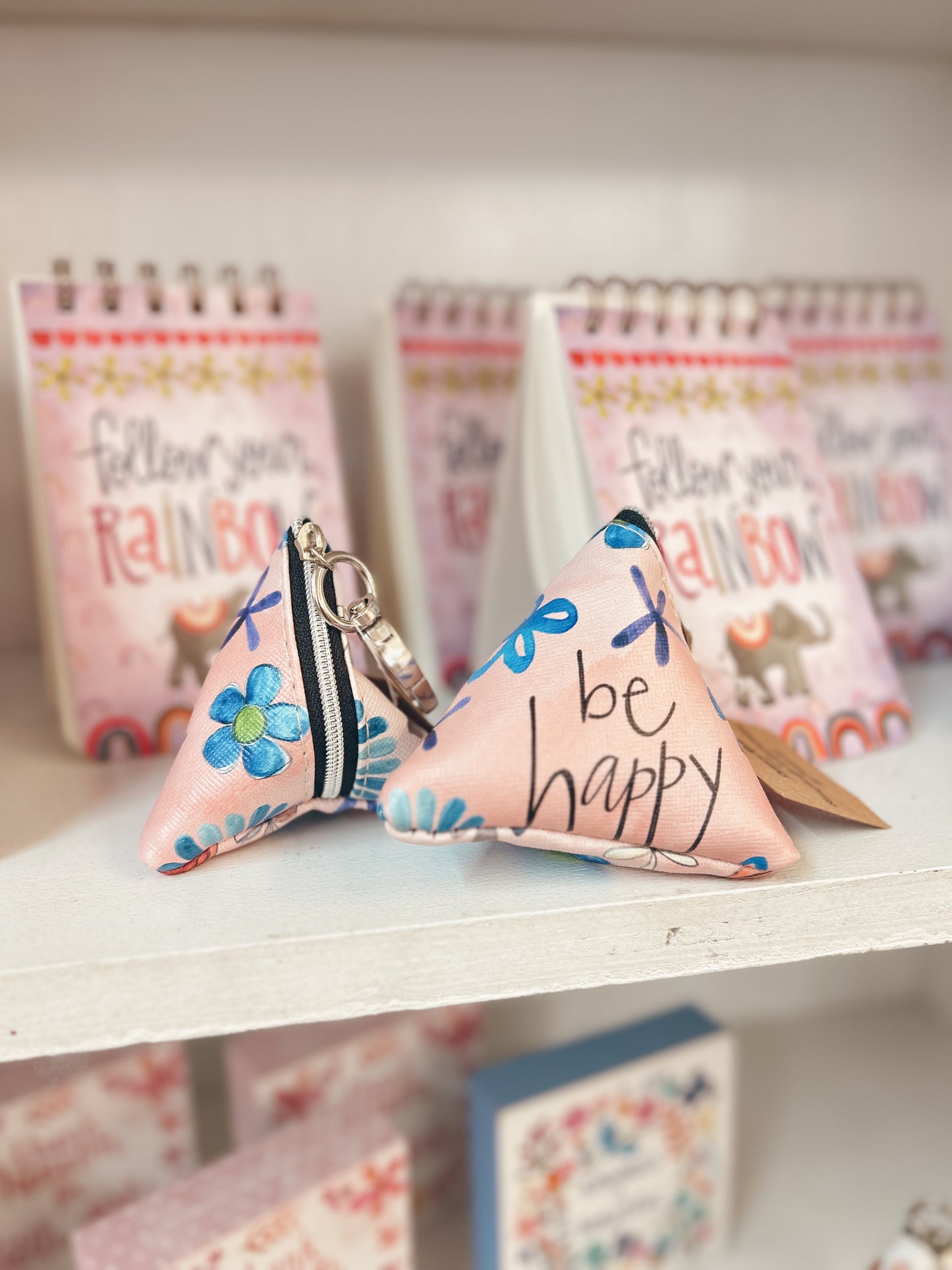 Tiny Triangle Bag - Be Happy