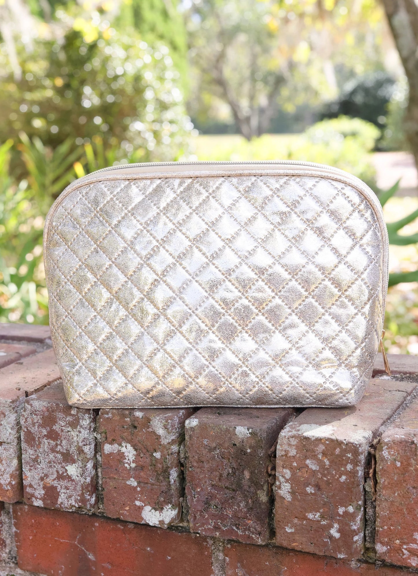 Caroline Hill Capri Large Pouch Champagne Pop