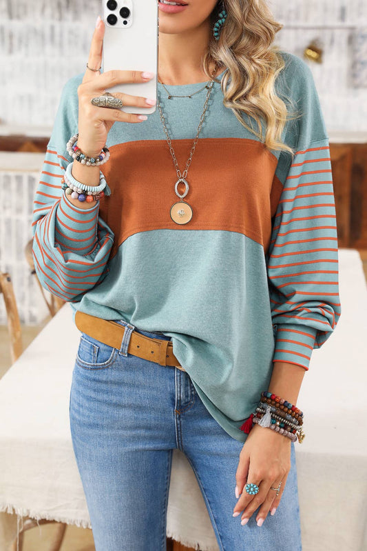 Sonya Colorblock Striped Top