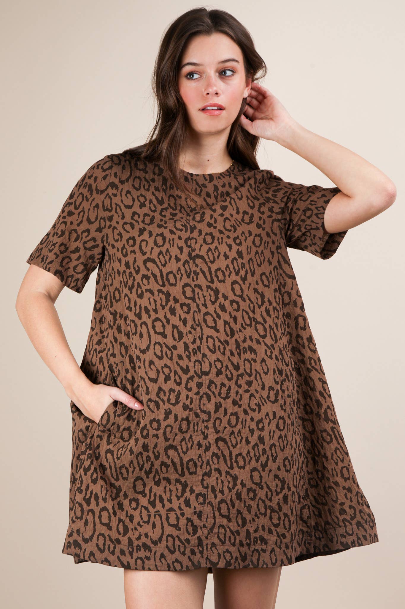 Laura Leopard Mini Dress