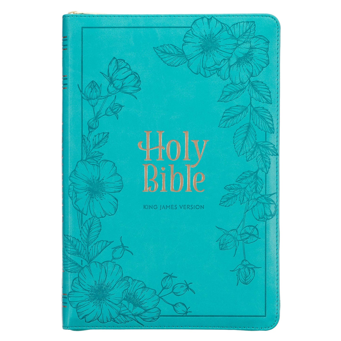 Teal KJV Zipper Bible