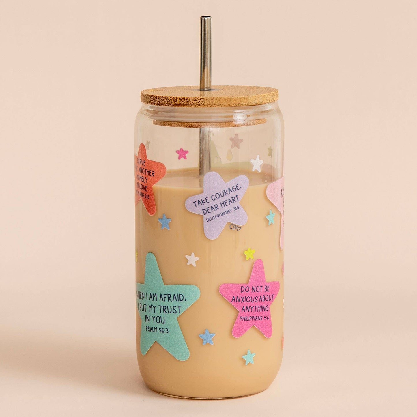 Bible Verse Glass Cup