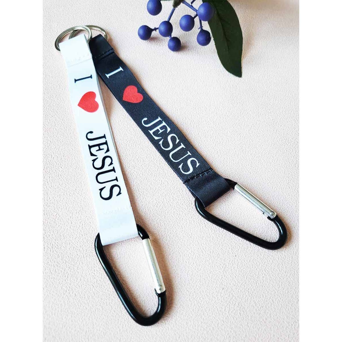 I Love Jesus Lanyard Keychain
