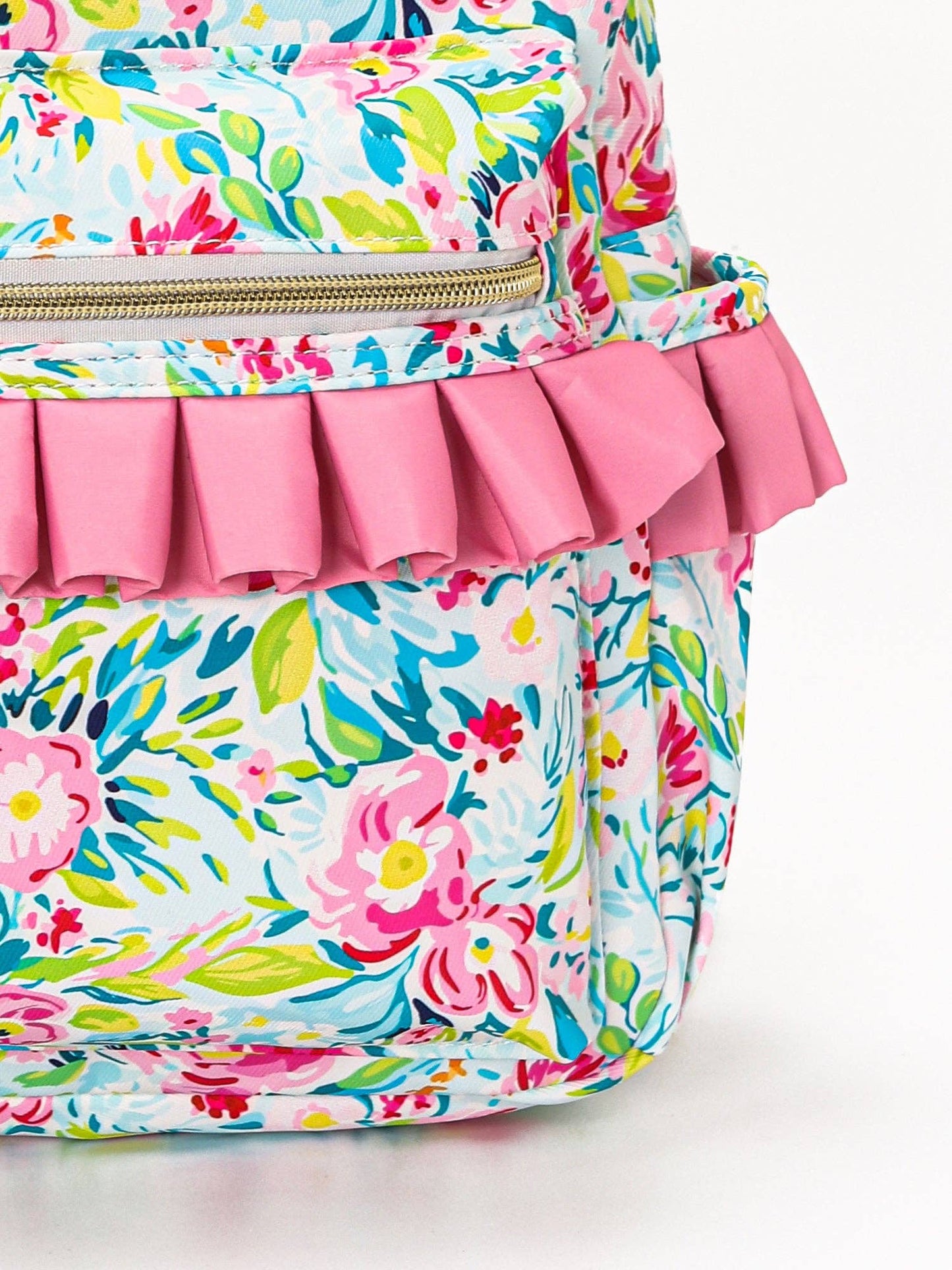 Ruffle Flower Mini Backpack
