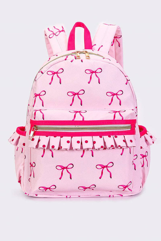 Ruffle Bow Mini Backpack