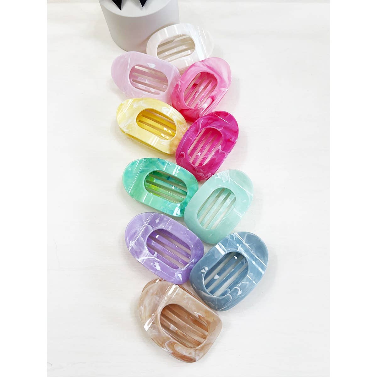 Flat Hair Claw Clips
