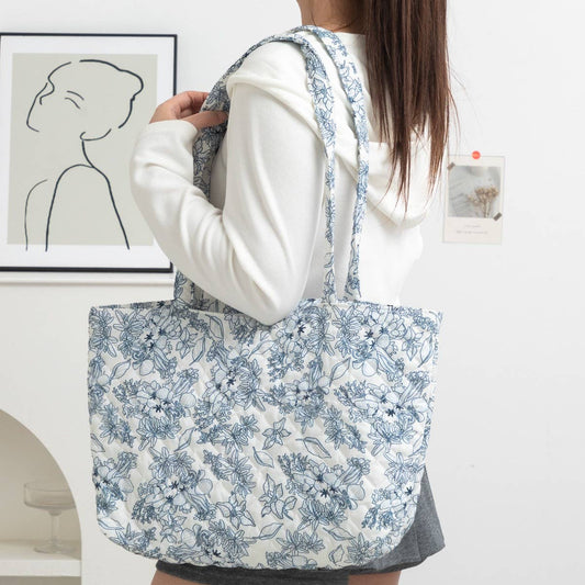 Abbi Floral Quilted Tote Bag