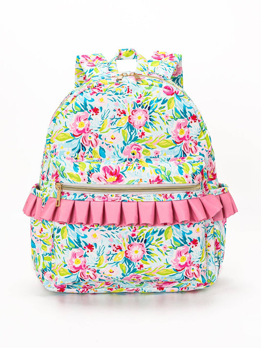 Ruffle Flower Mini Backpack