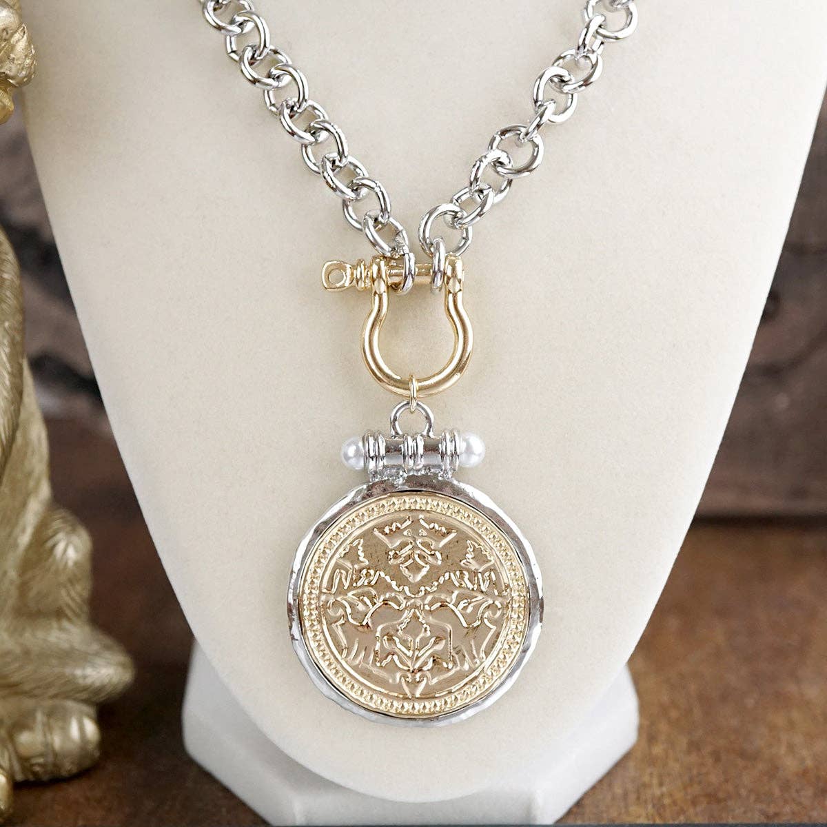 Leiya Coin Pendant Necklac
