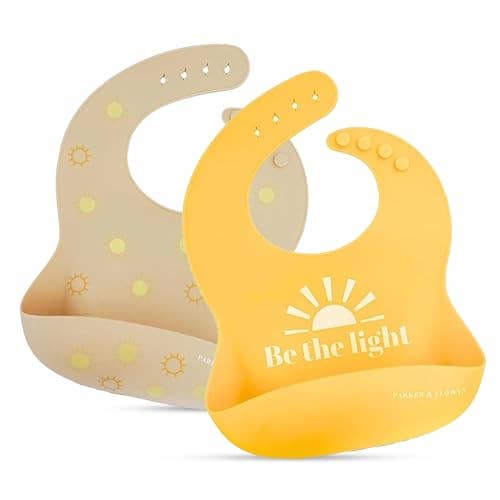 Be the Light - Silicone Baby Bibs | Pack of 2